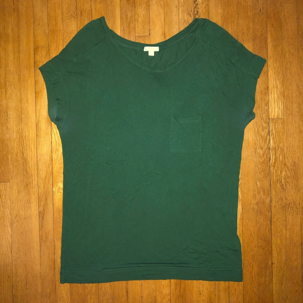 Gap Dark Green Basic Crewneck T-Shirt
